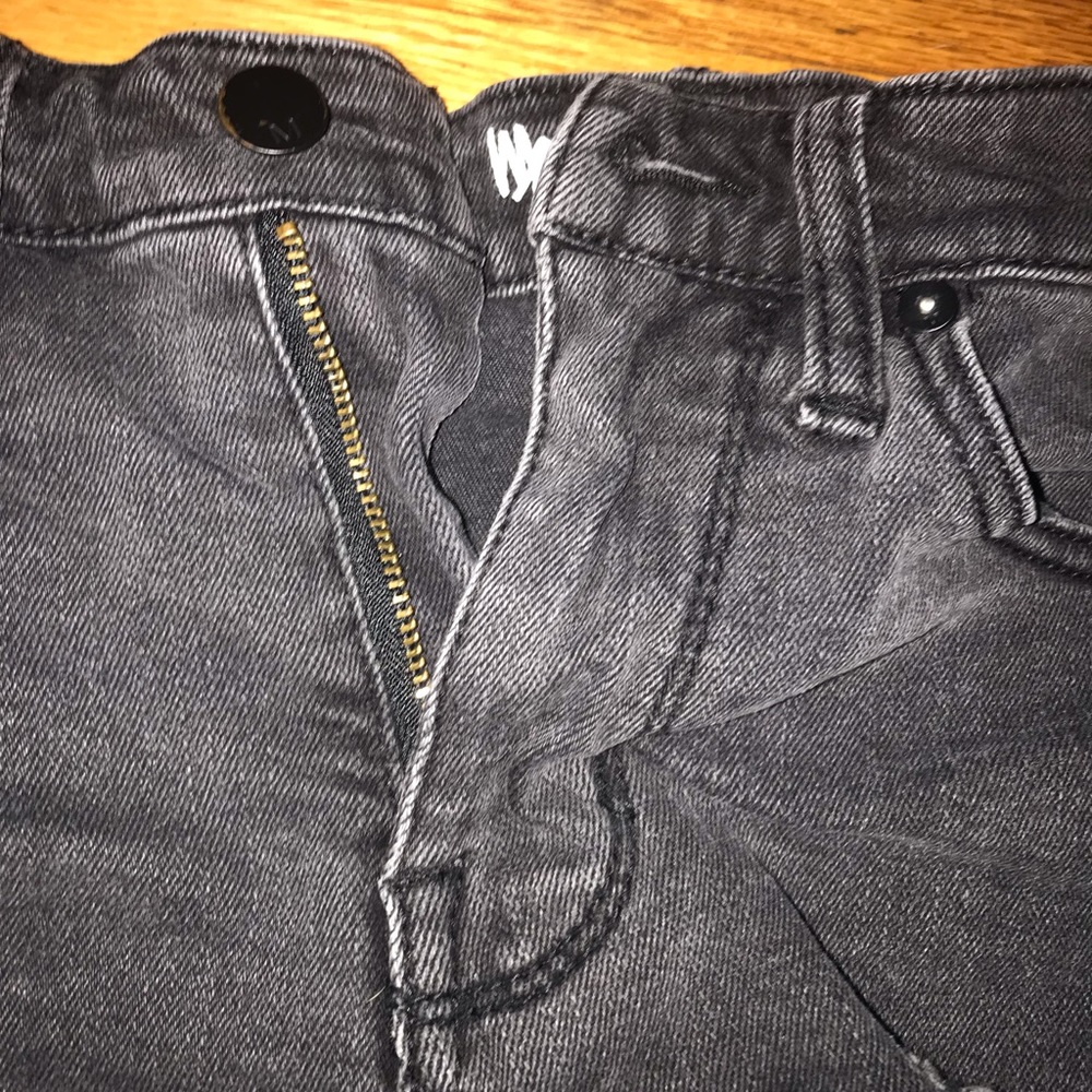 High Rise Black Distressed Shorts - Picture 2 of 3
